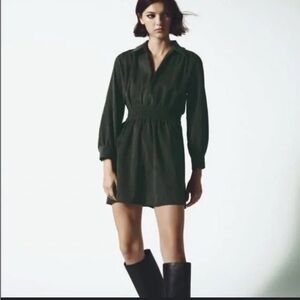 Zara Dark Green Mini Dress